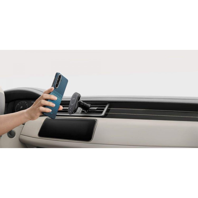 Θήκη Pitaka Edge MagSafe ARAMID CARBON MagEZ Tactile Woven για Samsung Galaxy S26 5G 2026 (Aaron Button) - Moonrise - KS2602