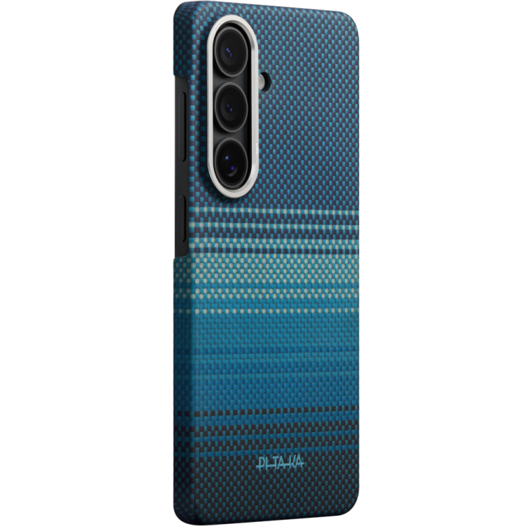 Θήκη Pitaka Edge MagSafe ARAMID CARBON MagEZ Tactile Woven για Samsung Galaxy S26 5G 2026 (Aaron Button) - Moonrise - KS2602