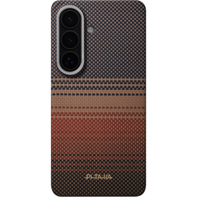 Θήκη Pitaka Edge MagSafe ARAMID CARBON MagEZ Tactile Woven για Samsung Galaxy S26+ PLUS 5G 2026 (Aaron Button) - SUNSET - KS2603S