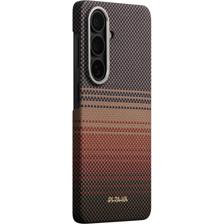 Θήκη Pitaka Edge MagSafe ARAMID CARBON MagEZ Tactile Woven για Samsung Galaxy S26 5G 2026 (Aaron Button) - SUNSET - KS2603
