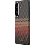 Θήκη Pitaka Edge MagSafe ARAMID CARBON MagEZ Tactile Woven για Samsung Galaxy S26 5G 2026 (Aaron Button) - SUNSET - KS2603