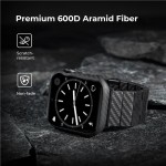 Θήκη Pitaka Air για Apple Watch ULTRA 49mm - ΜΑΥΡΟ coarse grained - KW3001A