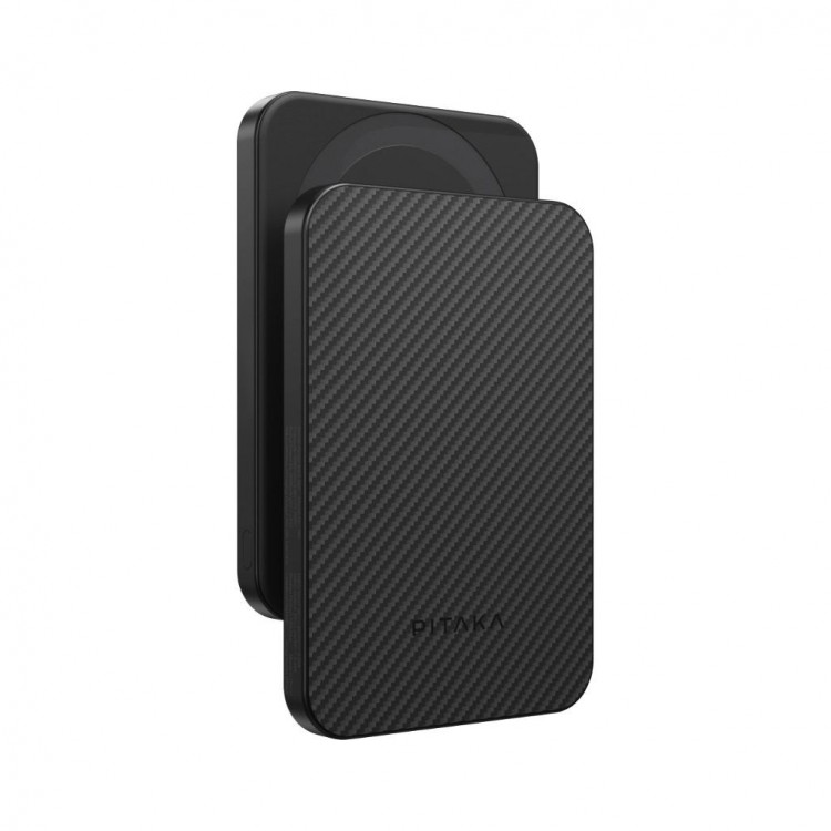 Pitaka Power Bank 5000mAh MAGSAFE Qi2 15W, aramid fiber, για smartphones - Μαύρο/Γκρί - PBQ2401