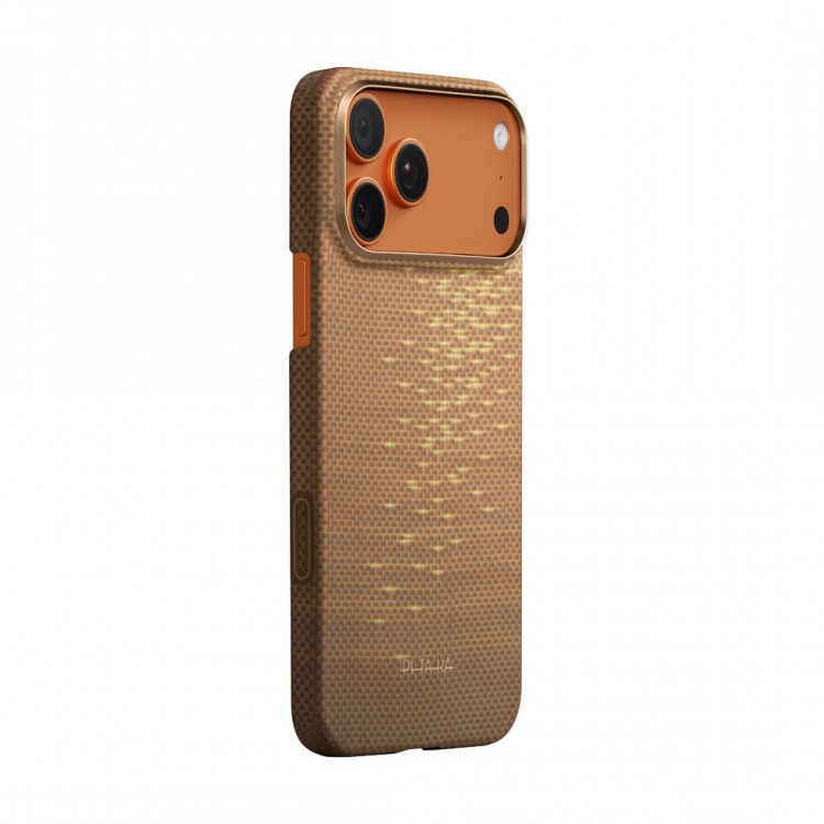 Θήκη Pitaka Aramid PitaTap Magsafe 600D 1.00mm CARBON FIBER για Apple iPhone 17 PRO MAX 6.9 2025 - ΧΡΥΣΟ Glint - KI1707AG