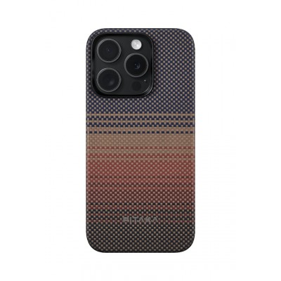 Θήκη Pitaka Fusion Weaving Aramid MagEZ 5 1500D 1.05mm CARBON FIBER για Apple iPhone 15 PRO MAX 6.7 2023 - SUNSET - KI1501SUM