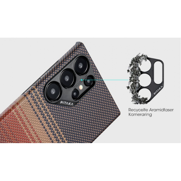 Θήκη Pitaka SE MagSafe ARAMID CARBON MagEZ 4 για Samsung Galaxy S24 ULTRA 2024 - SUNSET - FS2401U