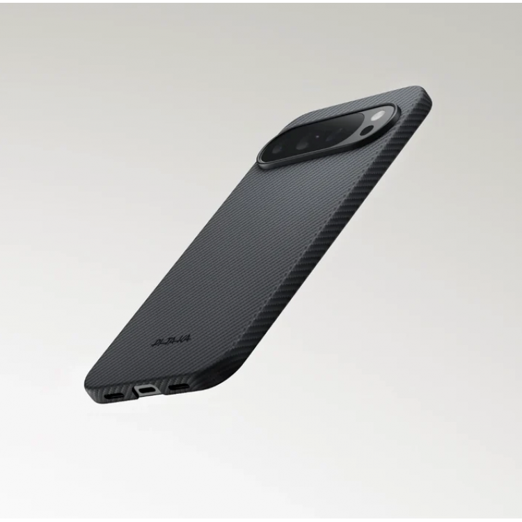 Θήκη Pitaka Aramid Ultra-Slim Magsafe 600D 1.05mm CARBON FIBER για Google Pixel 10 Pro XL - ΜΑΥΡΟ/ΓΚΡΙ Twill - GPB2503