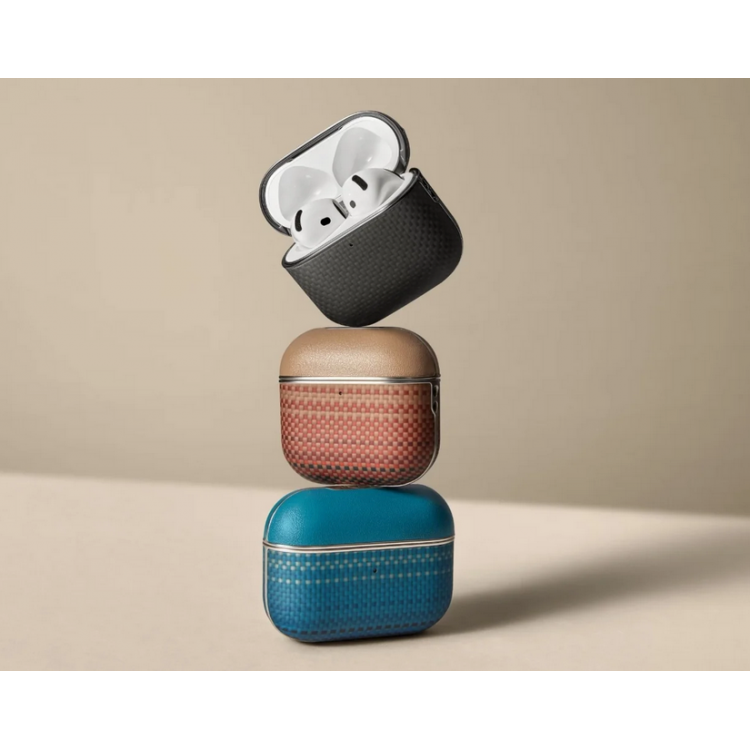 Θήκη Pitaka Aramid Fiber Magnetic 1500D (Plain) για Apple AirPods Pro 2 - Moonrise grained - APM2403