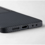 Θήκη Pitaka MagSafe ARAMID CARBON Ultra-Slim 600D 1.02mm για Samsung Galaxy Z Flip 7 2025 - ΜΑΥΡΟ/ΓΚΡΙ - FBFLIP7