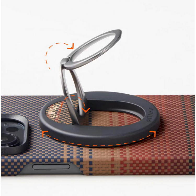 Pitaka MagEZ Grip 3, MagSafe Διπλό Aramid Δαχτυλίδι βάση με MagEZ 2.0 - Sunset - MGS2403