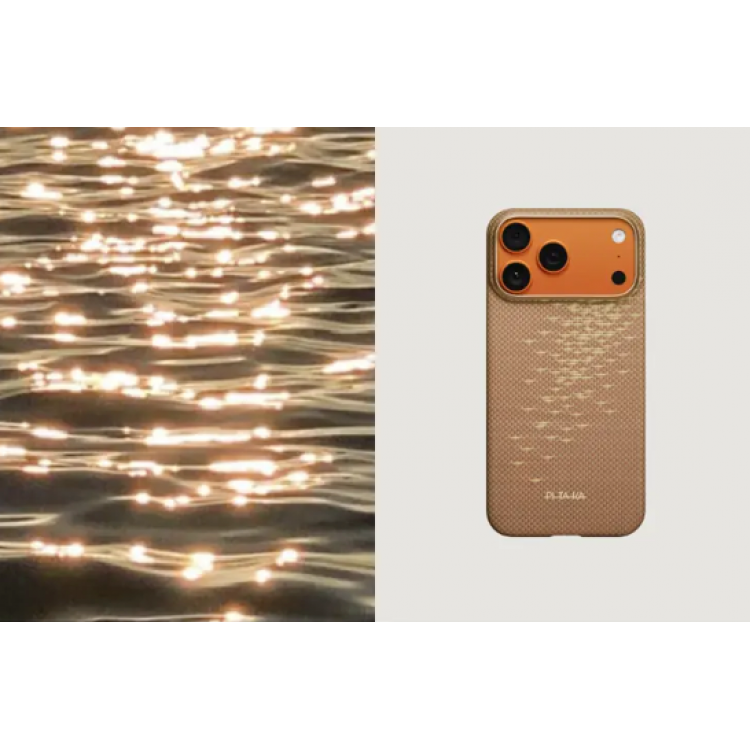 Θήκη Pitaka Aramid PitaTap Magsafe 600D 1.00mm CARBON FIBER για Apple iPhone 17 PRO MAX 6.9 2025 - ΧΡΥΣΟ Glint - KI1707AG