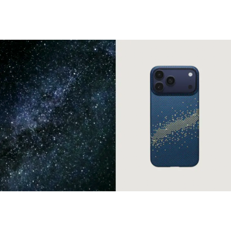 Θήκη Pitaka Fusion Tactile Weaving+ Aramid MagEZ 5 Magsafe 1500D 1.05mm CARBON FIBER για Apple iPhone 16 PRO 6.3 2024 - MILKY WAY GALAXY  - KI1601PMYG