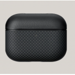 Θήκη Pitaka Aramid Fiber Magnetic 1500D (Plain) για Apple AirPods Pro 3 2025 - ΜΑΥΡΟ/ΓΚΡΙ grained - APM2501