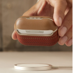 Θήκη Pitaka Aramid Fiber Magnetic 1500D (Plain) για Apple AirPods Pro 3 2025 - ΜΑΥΡΟ/ΓΚΡΙ grained - APM2501