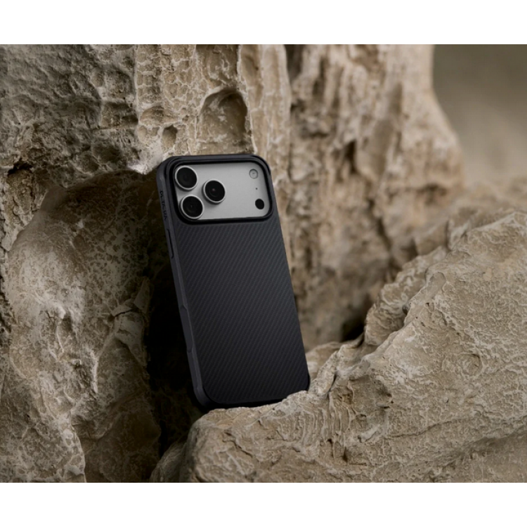 Θήκη Pitaka Aramid Protective Magsafe 2.00mm CARBON FIBER για Apple iPhone 16 PRO MAX 6.9 2024 - Cairn Black/Grey  - KI1602PMPA