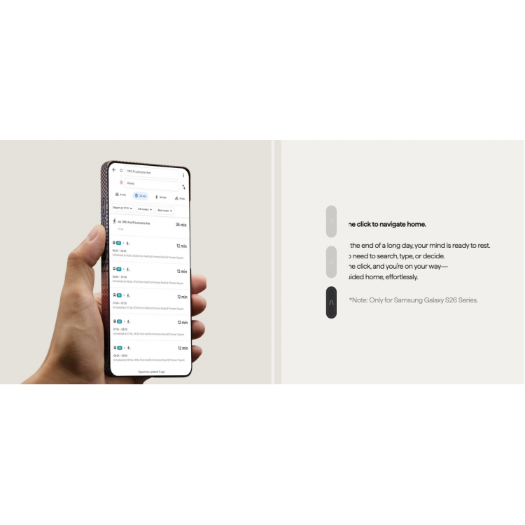 Θήκη Pitaka Edge MagSafe ARAMID CARBON MagEZ Tactile Woven για Samsung Galaxy S26 5G 2026 (Aaron Button) - ΜΑΥΡΟ/ΓΚΡΙ Twill - KS2601