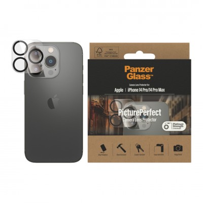 PANZERGLASS Γυαλί προστασίας PicturePerfect CAMERA LENS protector για Apple IPHONE 14 Pro/14 Pro Max Platinium Strength 0400 - ΔΙΑΦΑΝΟ - PZG30