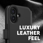 Θήκη PanzerGlass CARE BY PanzerGlass Tango 2-in-1 Δερμάτινο πορτοφόλι για APPLE iPhone 16 6.1 5G 2025 - ΜΑΥΡΟ - PG-1329