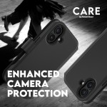 Θήκη PanzerGlass CARE BY PanzerGlass Tango 2-in-1 Δερμάτινο πορτοφόλι για APPLE iPhone 16 6.1 5G 2025 - ΜΑΥΡΟ - PG-1329