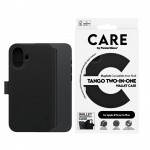 Θήκη PanzerGlass CARE BY PanzerGlass Tango 2-in-1 Δερμάτινο πορτοφόλι για APPLE iPhone 16 Plus 6.7 5G 2025 - ΜΑΥΡΟ - PG-1331