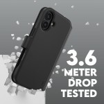 Θήκη PanzerGlass CARE BY PanzerGlass Tango 2-in-1 Δερμάτινο πορτοφόλι για APPLE iPhone 16 Plus 6.7 5G 2025 - ΜΑΥΡΟ - PG-1331