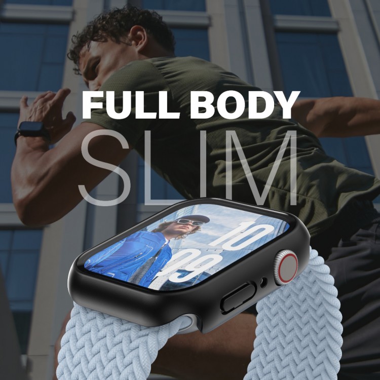 Θήκη PanzerGlass® Snappie με Προστατευτικο οθόνης Full Slim Body για Apple Watch Series 10/11 - 46mm - ΜΑΥΡΟ - PG-3717