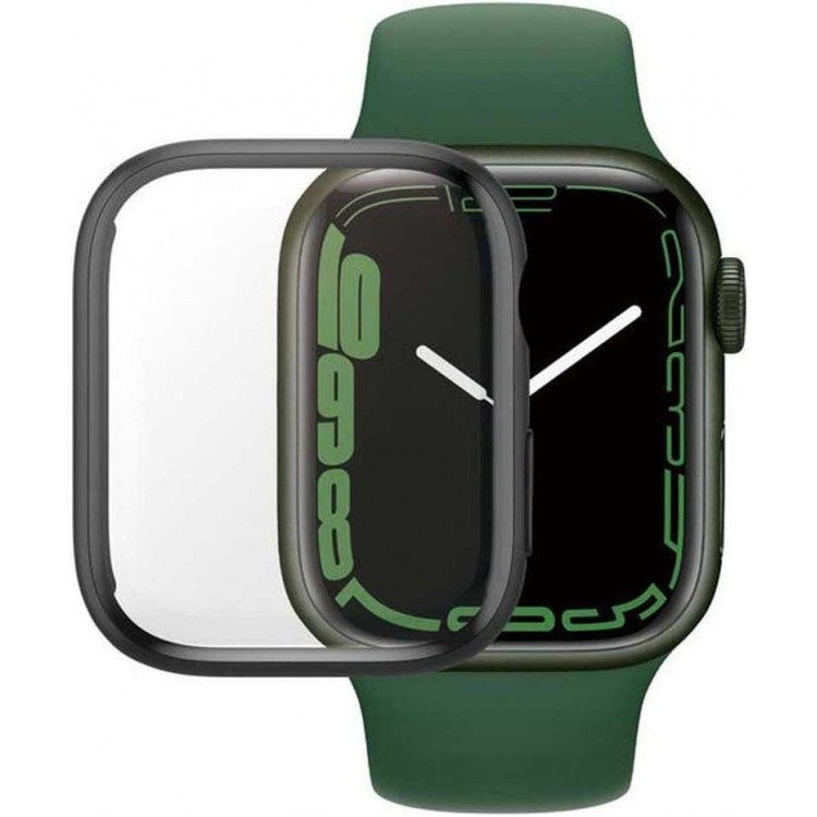 PanzerGlass 3D Γυαλι προστασίας 0.3MM Full body για APPLE WATCH series 7,8,9,SE - 41MM - ΜΑΥΡΟ - PG-3663