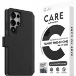 Θήκη PanzerGlass CARE BY PanzerGlass Tango 2-in-1 Δερμάτινο πορτοφόλι για Samsung Galaxy S25 Ultra 5G 2025 - ΜΑΥΡΟ - CRRFTWLG38488