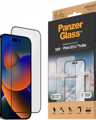 PanzerGlass Γυαλί προστασίας Fullcover Anti-Reflective Armor Protection ULTRA Wide Fit Case Friendly 0.3MM, με οδηγό τοποθέτησης για Apple iPhone 14 PRO Max 6.7 5G 2022 - PG-2790