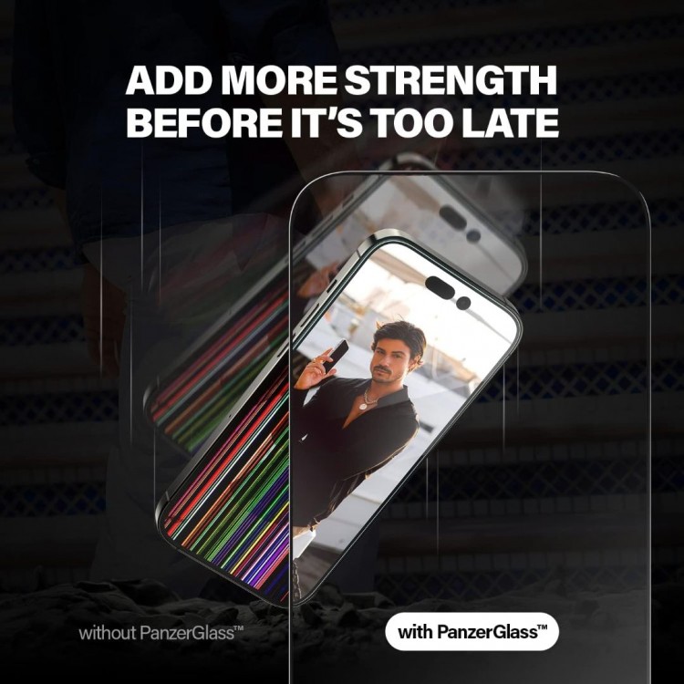 PanzerGlass Γυαλί προστασίας Fullcover Anti-Reflective Armor Protection ULTRA Wide Fit Case Friendly 0.3MM, με οδηγό τοποθέτησης για Apple iPhone 14 PRO Max 6.7 5G 2022 - PG-2790