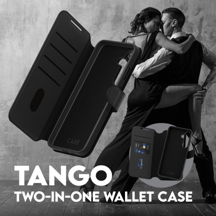 Θήκη PanzerGlass CARE BY PanzerGlass Tango 2-in-1 Δερμάτινο πορτοφόλι για Samsung Galaxy S25+ Plus 5G 2025 - ΜΑΥΡΟ - PG-CRRFTWLG37942