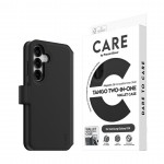 Θήκη PanzerGlass CARE BY PanzerGlass Tango 2-in-1 Δερμάτινο πορτοφόλι για Samsung Galaxy S25 5G 2025 - ΜΑΥΡΟ - PG-CRRFTWLG38388