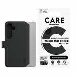 Θήκη PanzerGlass CARE BY PanzerGlass Tango 2-in-1 Δερμάτινο πορτοφόλι για Samsung Galaxy S25 5G 2025 - ΜΑΥΡΟ - PG-CRRFTWLG38388