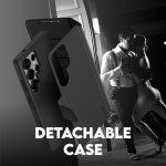 Θήκη PanzerGlass CARE BY PanzerGlass Tango 2-in-1 Δερμάτινο πορτοφόλι για Samsung Galaxy S25 Ultra 5G 2025 - ΜΑΥΡΟ - CRRFTWLG38488