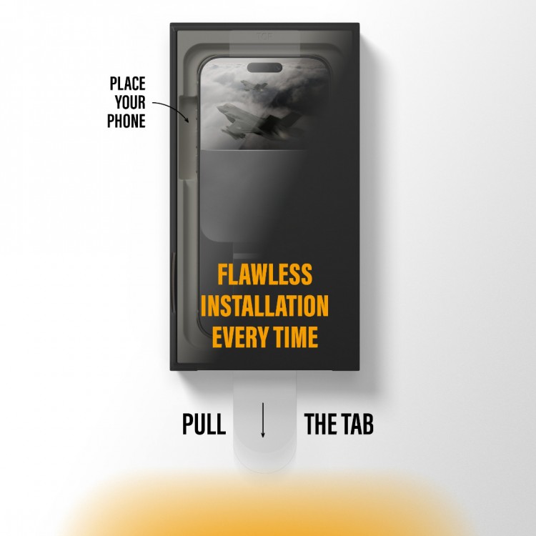 PanzerGlass Γυαλί προστασίας Fullcover αντιανακλαστικό Stealth Ultra-Wide Fit Fastfit In-a-Box Case Friendly 0.3MM για Apple iPhone 17 Pro 6.3 5G 2025 - ΜΑΥΡΟ - PG-PG69356