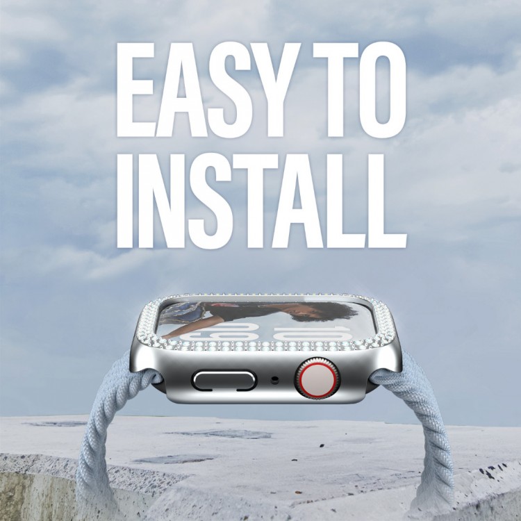 Θήκη PanzerGlass SAFE. by PanzerGlass® TPU Bling Bumper για Apple Watch Series 10/11 - 42mm - ΑΣΗΜΙ - PG-SAFE95909