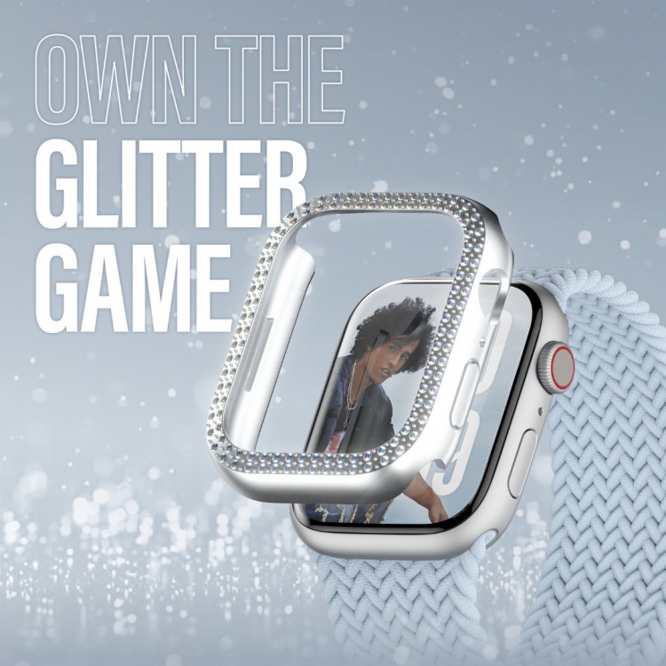 Θήκη PanzerGlass SAFE. by PanzerGlass® TPU Bling Bumper για Apple Watch Series 10/11 - 42mm - ΑΣΗΜΙ - PG-SAFE95909