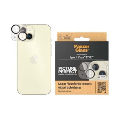 PANZERGLASS Γυαλί προστασίας PicturePerfect CAMERA LENS protector για Apple IPHONE 15 6.1/15 Plus 6.7 Platinium Strength 0400 - ΔΙΑΦΑΝΟ - PG-1136