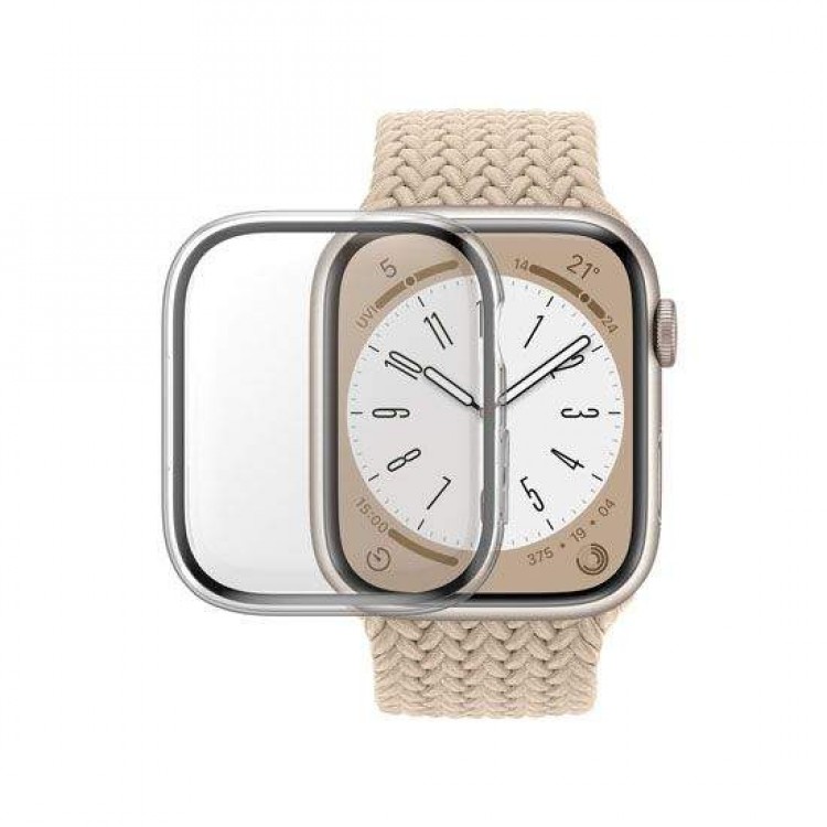 Θήκη PanzerGlass Antibakt Full Body 3D with D3O® με Γυαλι προστασίας 0.3MM Curved Edges για APPLE WATCH series - 45MM - ΔΙΑΦΑΝΟ - 40-50-0317