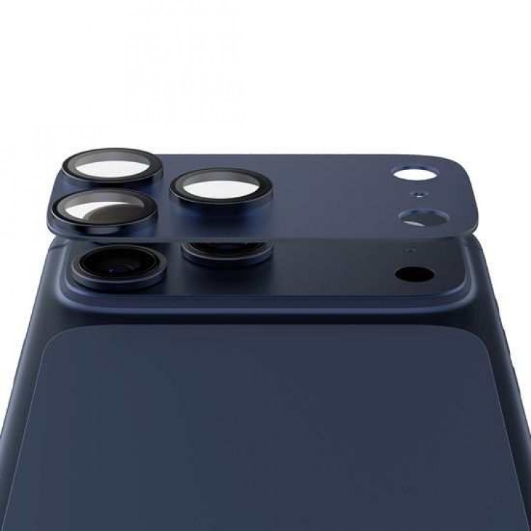 PANZERGLASS Γυαλί προστασίας FENDER CAMERA Aluminum LENS protector για Apple iPhone 17 Pro 6.3 5G 2025 - Deep Blue ΜΠΛΕ - PG-PG79739