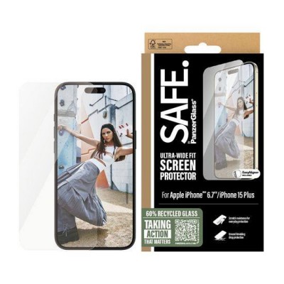 PanzerGlass Γυαλί προστασίας SAFE. Case Friendly Ultra-Wide Fit 0.3MM για Apple iPhone 16 Plus 6.7 2024 - PG-SAFE95877