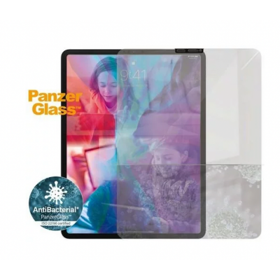 PanzerGlass CamSlider AntiBacterial Tempered Glass Fullcover 3D 0.3MM Curved Edges for Apple iPad Pro 11 (2018/20/21 - 1st/2nd/3rd gen) & iPad Air 10.9 (2020/22 - 4th/5th gen)  - BLACK - PG-2702