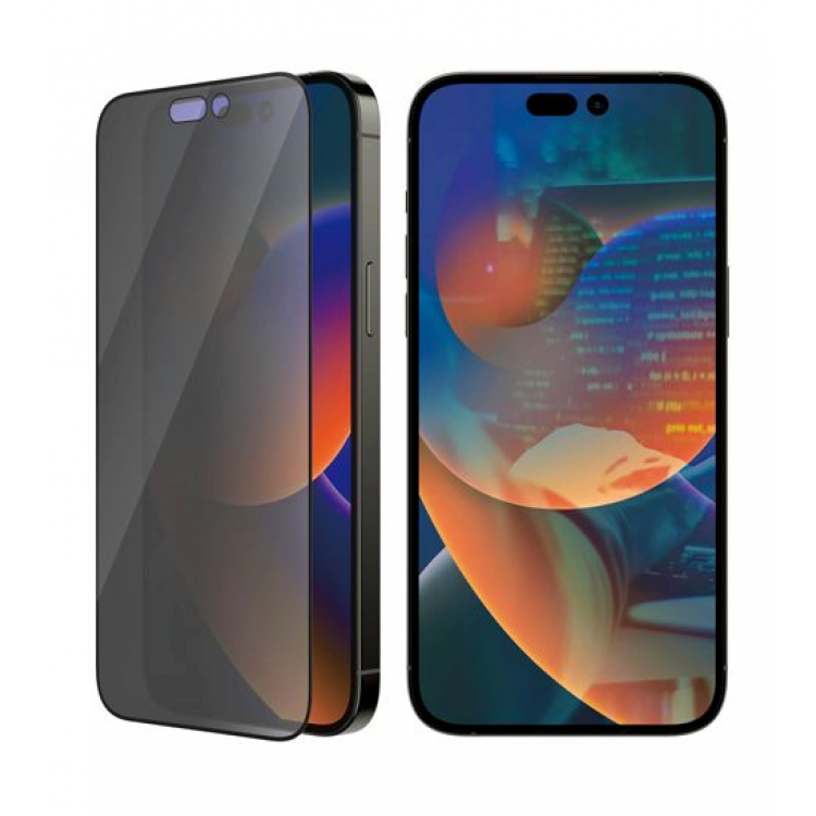 PanzerGlass Γυαλί προστασίας Fullcover MICROFRACTURE ANTIBACTERIAL Privacy Ultra-Wide Fit Case Friendly 0.3MM για Apple iPhone 14 PRO 6.1 - PG-P2772