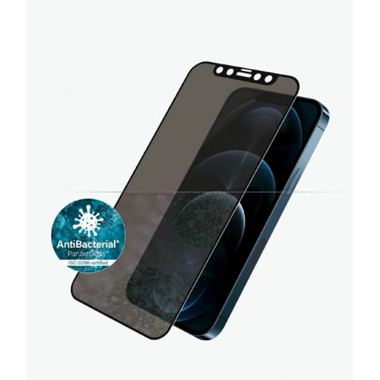 PanzerGlass Γυαλί προστασίας Fullcover Privacy "Edge-to-Edge" Case Friendly 0.3MM για Apple iPhone 12 PRO MAX - ΜΑΥΡΟ