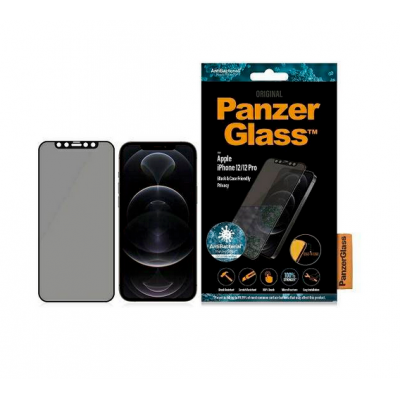 PanzerGlass Γυαλί προστασίας Fullcover Privacy "Edge-to-Edge" Case Friendly 0.3MM για Apple iPhone 12, 12 PRO 6.1 - ΜΑΥΡΟ