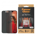 PanzerGlass Γυαλί προστασίας Fullcover Privacy Ultra-Wide Fit Case Friendly 0.3MM για Apple iPhone 15 PRO Max 6.7 2023 - PG-P2812