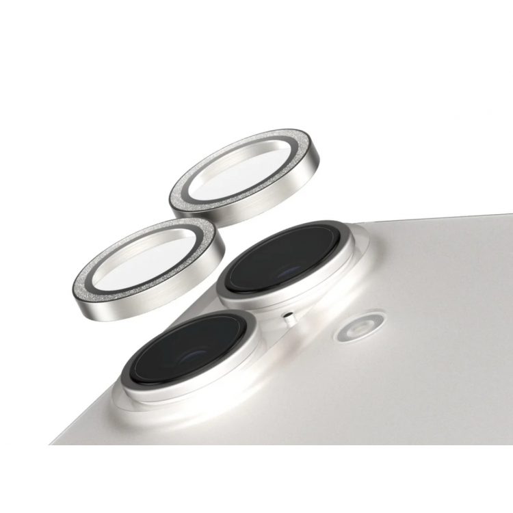 PANZERGLASS Δακτυλίδια προστασίας CAMERA protection HoopS SAFE. by PanzerGlass Optic Rings για Apple IPHONE 16 6.1 2024 /16 PLUS 6.7 2024 - ΑΣΗΜΙ GLITTER - PG-SAFE95892