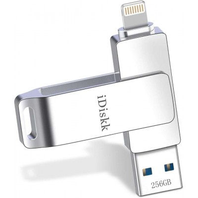 iDisk 2-in-1 Storage 256GB Go για συσκευές Apple iOS MFi Certified - ΑΣΗΜΙ - iDiskk-U006-256G