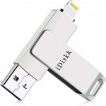 iDisk 2-in-1 Storage 64GB Go για συσκευές Apple iOS MFi Certified - ΑΣΗΜΙ - iDiskk-U006-64G