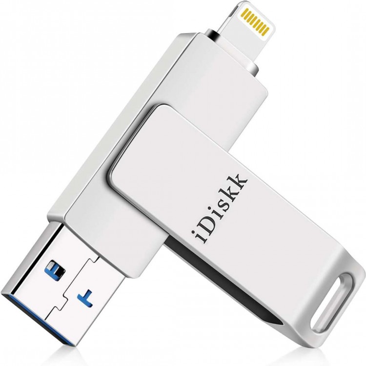 iDisk 2-in-1 Storage 128GB Go για συσκευές Apple iOS MFi Certified - ΑΣΗΜΙ - iDiskk-U006-128G